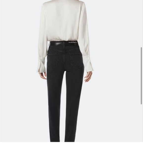 Favorite Daughter EVELYN HIGH RISE STRAIGHT pant in Black - Picture 9 of 11